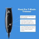 Andis 24810 Professional Pivotpro And Speedmaster Hair Clipper And Beard Trimmer Pivotmotor Set, Blacknew Pivot Motor Combo Black