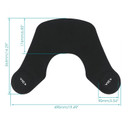 Segbeauty Hair Salon Stylist Cutting Collar, Black Rubber Neck Wrap Neck Guard For Haircut Hair Dye, Professional Hairdressing Hair Cutting Pad Guide