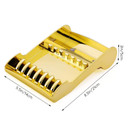 Hair Scissors Rack, Segbeauty Hair Salon Shear Holder For Stylist, Professional Barber Shop Scissors Organizer For Hairdressers, Golden Hair Cutting Scissors Storage Tray Available For 6 Scissorsgolden