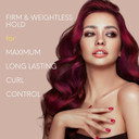 Dermorganic Max Hold Super Crunch Hair Spray With Pomegranate Anti Fade And Curl Control Ingredients-8 Fl Oz