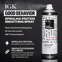 Igk Good Behavior Spirulina Protein Smoothing Spray | Keratin Like Treatment + Frizz Control + Heat Protectant | Vegan + Cruelty Free |