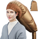 Segbeauty Hair Dryer Bonnet, Extra Large Deep Conditioning Cap Attachment, Upgraded Adjustable Drying Heat Cap Hooded With Elastic Strap For Fast Drying Curly Hair Styling Nursing Oil Treat-Ment Goldgold