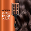 Conair Quick Blow-Dry Copper Collection, Curved Paddle Brush, Hair Brush, 1 Count
