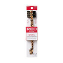 Red By Kiss Dual Edge Brush 3 In 1 Edge Brush Comb Soft And Hard Board Bristles (Leopard)