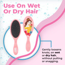 Wet Brush Original Detangler Brush - Belle, Ultimate Princess Celebration - All Hair Types - Ultra-Soft Bristles Glide Through Tangles With Ease - Pain-Free Comb For Men, Women, Boys & Girls