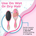 Wet Brush Original Detangler Hair Brush - Bridal Squad - All Hair Types - Ultra-Soft Intelliflex Bristles Glide Through Tangles With Ease - Pain-Free Comb For Men, Women, Boys & Girls