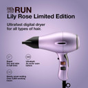 Elchim 8Th Sense Run: Professional Ultralight Hair Dryer, Fast Drying, Brushless Digitial Motor Technology, Multiple Colors, 2 Concentrators Included, Professional Blow Dryerlily Rose