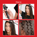 Red 1/4 Inch Thin Curling Iron, Pencil Curling Iron, Extra Small Ceramic Coating Barrel, Skinny Curling Iron Wand For Long & Short Hair