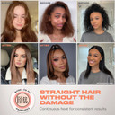 Inh Digital Nano Flat Iron | One Pass Hair Straightener With 1.25 Tug-Free Floating Plates, Heats Up To 450 Degrees | 360 Tangle-Free Cord, Travel-Friendly Worldwide Voltage, Smart Automatic Shut Off