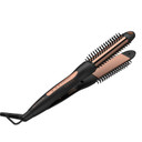 Miracomb 3-In-1 Hair Straightener Curling Iron 1.25 Inch Tourmaline Ceramic Flat Iron - Ionic Hot Brush Styler - Anti Scald Curler For Straightening & Curling, 5 Temp Settings (Package May Vary)
