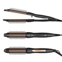 Miracomb 3-In-1 Hair Straightener Curling Iron 1.25 Inch Tourmaline Ceramic Flat Iron - Ionic Hot Brush Styler - Anti Scald Curler For Straightening & Curling, 5 Temp Settings (Package May Vary)