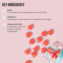 Hair Burst Vitamin Hair Gummies With Biotin For Longer & Thicker Looking Hair Added Zinc, Vitamin C & Selenium - 1 Month Supply (60 Gummy Pack)