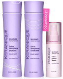 Keranique Color Treated Shampoo And Conditioner Set With Follicle Booster Hair Serum - Keratin Enriched Color Boost Set W/Shampoo, Conditioner & Thickening Spray For Women W/Fine, Thin, Colored Hair