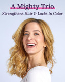 Keranique Color Treated Shampoo And Conditioner Set With Follicle Booster Hair Serum - Keratin Enriched Color Boost Set W/Shampoo, Conditioner & Thickening Spray For Women W/Fine, Thin, Colored Hair