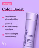 Keranique Color Treated Shampoo And Conditioner Set With Follicle Booster Hair Serum - Keratin Enriched Color Boost Set W/Shampoo, Conditioner & Thickening Spray For Women W/Fine, Thin, Colored Hair