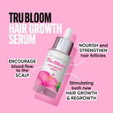 St. Tropica Tru Bloom Hair Growth Serum For Fuller, Thicker Hair | With Scientifically Proven Ingredients Like Peppermint Oil, Caffeine, Saw Palmetto, Green Tea Extract, Red Ginseng & More