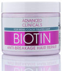 Advanced Clinicals Biotin Hair Treatment Anti-Breakage Repair Hair Mask. Strengthen Broken, Color-Treated Hair W/Repairing Deep Conditioner Manuka Honey & Caffeine, Hydrating Mask Restores Weak Hairbiotin Anti-Breakage Hair Mask