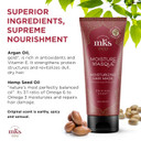 Mks Eco Moisture Masque, Original Scent - 7 Oz - Hydrating Hair Mask - Revitalizes Dry, Damaged & Distressed Hair - With Moroccan Argan Oil, Hemp Seed Oil - Vegan & Cruelty Free