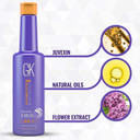 Gk Hair Global Keratin Miami Bombshell 9.5 Fl Oz Taming Blonde Purple Treatment - Hair Smoothing Toning Blowout Treatment Series Straightening Professional Results Removes Yellow Orange Brassy Tones