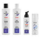 Nioxin System Kit 6 + Thickening Spray, For Bleached & Chemically Treated Hair With Light Thinning, Full Size (3 Month Supply)