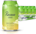 Recess Mood Magnesium Supplement Drink Calming Beverage, 12 Ounce, Pack Of 12 (Lime Citrus, 12 Pack)