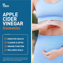 Dr. Tobias Apple Cider Vinegar Gummies, Includes 500 Mg Apple Cider Vinegar With Mother, Folate, B12 & Iodine, Supports Gut Health, Cleanse & Detox, Vegan & Gluten-Free, 60 Gummies