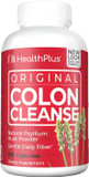 Health Plus Colon Cleanse Digestive Support | All Natural Daily Fiber For Toxin Elimination To Reduce Bloating | Supports Heart Health | 200 Capsules, 33 Servings