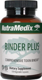 NutraMedix Binder Plus - Comprehensive Toxin Binder & Body Detoxifier - Prebiotic Antioxidant Support + Inulin, Bentonite, Aloe Vera, Activated Charcoal, Fulvic Minerals & Chitosan (120 Capsules)