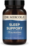Dr. Mercola Sleep Support, 1.5Mg Melatonin Per Serving, 90 Servings (90 Capsules), Dietary Supplement, Supports Healthy Sleep And Mental Focus, Non-Gmo