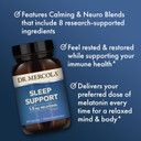 Dr. Mercola Sleep Support, 1.5Mg Melatonin Per Serving, 90 Servings (90 Capsules), Dietary Supplement, Supports Healthy Sleep And Mental Focus, Non-Gmo