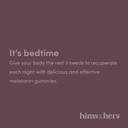 Hims & Hers Sleep Tight Melatonin Gummy Vitamins With Chamomile And L-Theanine, Gluten Free, Moonlit Pomegranate Berry Flavor, 60 Count