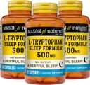 MASON NATURAL L-tryptophan Sleep Formula Capsules, 60 Count, Pack of 3Pack of 3