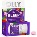 OLLY Sleep Fast Dissolve Tablets, 3mg Melatonin, Vegan, Strawberry - 30ct