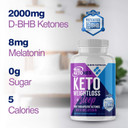 Real Ketones Pm Night Time - Exogenous Keto Bhb Pills With Melatonin For Ketosis At Night, 60 Day Supply, 2,000 Mg Of D-Bhb Per Serving