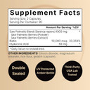 Naturebell Saw Palmetto Supplement 1000Mg | 180 Capsules, With Hyaluronic Acid 50Mg & Biotin 10,000Mcg - Supports Hair Growth & Skin Health For Women And Men, Combats Frequent Bathroom Trips