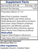 Prosta Vigor Alcohol-Free, Glycerite Pygeum, Maca, Stinging Nettle, Reishi Mushroom, Red Clover, Spearmint, Saw Palmetto, White Peony. Tincture Herbal Extract Healthy Prostate Formula 4 Oz