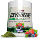 Ehplabs Oxygreens Super Greens Powder - Spirulina & Chlorella Superfood, Green Juice Powder & Greens Supplements With Prebiotic Fibre, Antioxidants & Immunity Support, 30 Serves (Forest Berries)