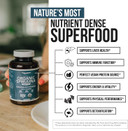 Organic Spirulina Tablets (360 Tablets) - Made With Parryã¢Â® Spirulina, The Best Spirulina In The World, Highest Nutrient Density - Non-Irradiated, 3 Organic Certifications (90 Servings)