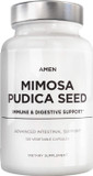 Amen Organic Mimosa Pudica Seeds Capsules, 2 Month Supply, Vegan Mimosa Pudica Seed Plant Supplement - Mimosine Sensitive Plant Pills - Fat Soluble Dietary Supplement - Non-Gmo & Vegan - 120 Capsules