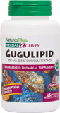 NaturesPlus Herbal Actives Gugulipid - 750 mg, 2.5% Guggulsterones - 60 Vegan Capsules - Ayurvedic Botanical Supplement - Maximum Potency - Vegetarian, Gluten-Free - 60 Servings