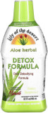 Lily Of The Desert Aloe Vera Herbal Detox Formula - Aloe Vera Juice With Milk Thistle, Slippery Elm, Burdock Root, Dandelion Root, And Echinacea For Gut Health, Liver Support, And Wellness, 32 Oz