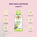 Lily Of The Desert Aloe Vera Herbal Detox Formula - Aloe Vera Juice With Milk Thistle, Slippery Elm, Burdock Root, Dandelion Root, And Echinacea For Gut Health, Liver Support, And Wellness, 32 Oz