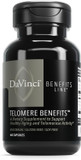 Davinci Labs Telomere Benefits - Dietary Supplement To Support Healthy Aging, Antioxidant Levels, Memory And Telomerase Activity* - With Astragalus Root Extract - Gluten-Free - 60 Vegetable Capsules
