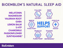 Bioemblem Natural Sleep Aid For Adults With Melatonin, Valerian Root, Suntheanine & More | Healthy Sleep Supplement | Herbal Sleeping Pills | 60 Capsules