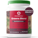 Amazing Grass Greens Blend Superfood: Super Greens Powder Smoothie Mix With Organic Spirulina, Chlorella, Beet Root Powder, Digestive Enzymes & Probiotics, Berry, 100 Servings