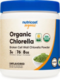 Nutricost Organic Chlorella Powder 8Oz - 3000Mg Per Serving - Non-Gmo, Gluten Free