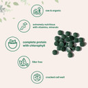 Organic Chlorella Tablets, 500Mg Per Tablet, 720 Tabs (360 Grams), 4 Months Supply, Broken Cell Wall, Rich In Vegan Protein & Vitamins, No Filler, No Additives & Non-Gmo | Pure Green Algae Superfood