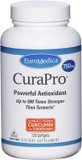 Euromedica Curapro 750 Mg - 120 Softgels - High Potency Turmeric Curcumin Supplement - Liver, Brain & Immune Support - 120 Servings120 Softgels