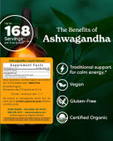 Herb Pharm Certified Organic Ashwagandha Extract For Energy And Vitality, Organic Cane Alcohol, 4 Ounce