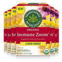 Traditional Medicinals Tea, Organic Immune Zoom Lemon Ginger, Supports Immune Function, 96 Tea Bags (6 Pack)16 Count (Pack Of 6)